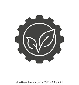 ESG glyph icon. Vector illustration.