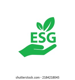 esg icon on white background