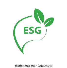 esg icons on white background