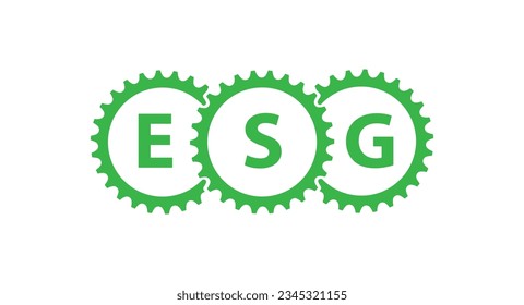 esg icons on white background