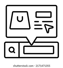 E-shop Modern concepts design, vector illustration