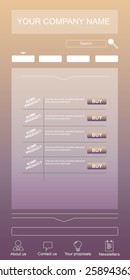 Eshop and website template purple and modern