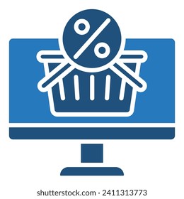Ilustración vectorial de la línea de iconos de E-shopping Extravaganza