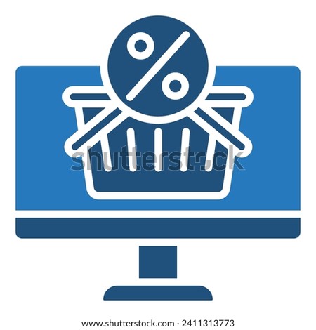 E-shopping Extravaganza icon line vector illustration