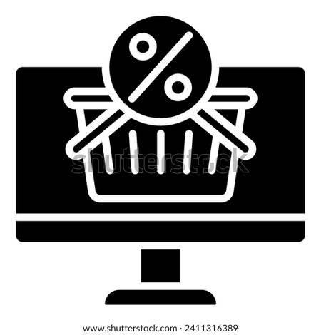 E-shopping Extravaganza icon line vector illustration