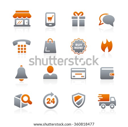 E-Shopping Icons // Graphite Series