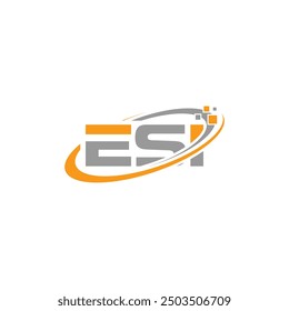 VECTOR de diseño de logotipo de carta ESI