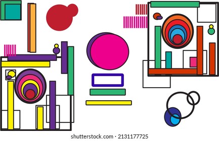 esign trendy geometric elements memphis cards, seamless pattern. Retro style texture. Modern abstract design poster, cover, card design.