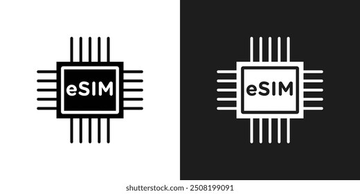 ESIM-Symbol, Logo-Set, Vektor