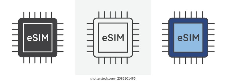 ESIM icons pack for website designs