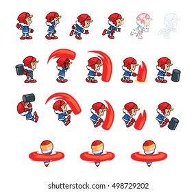 Eskimo Boy Game Sprites.
Suitable for tapping, side scrolling, action, and adventure game.