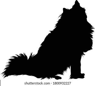 Eskimo Dog Silhouette Found In Map Of North America