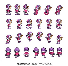 Eskimo Girl Game Sprites.
Geeignet für Tippen, Seitenrollen, Action und Abenteuerspiel.