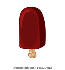 Eskimo hand drawn cartoon doodle. Cute ice cream icon