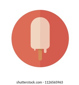 Eskimo icon. Vanilla ice cream illustration. Vector