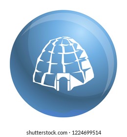 Eskimo igloo icon. Simple illustration of eskimo igloo vector icon for web design isolated on white background