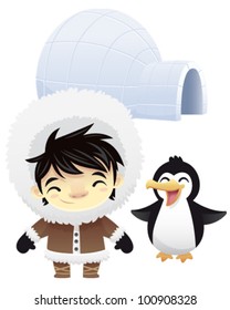 Eskimo Penguin Igloo Set