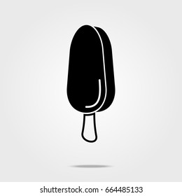 Eskimo Pie Ice Cream icon isolated on white background.