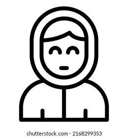 Eskimo travel icon outline vector. Glacier winter. Map inuit