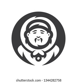 Eskimo Vector Cartoon illustration silhouette sign.
