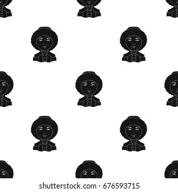 Eskimo.Human race single icon in black style vector symbol stock illustration web.