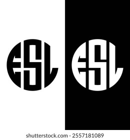 ESL creative initials letter logo concept.
