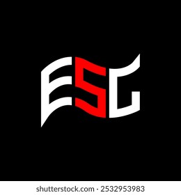 ESL logo design, ESL simple and modern logo. ESL luxurious alphabet design  
