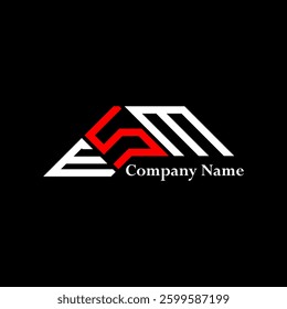 ESM logo design, ESM simple and modern logo. ESM luxurious alphabet design  