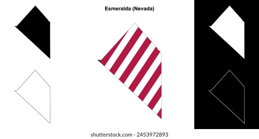 Esmeralda County (Nevada) Outline-Kartenset