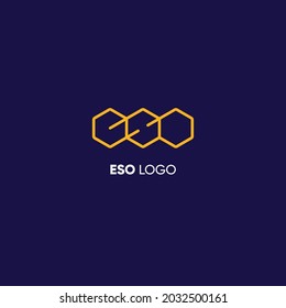 ESO Letter Business Logo Design Alphabet Symbol