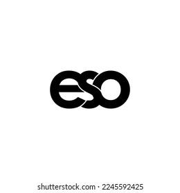 eso lettering initial monogram logo design