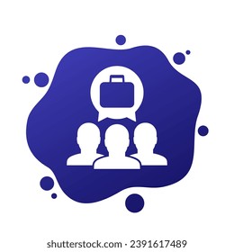 ESOP vector icon, Employee stock ownership plan