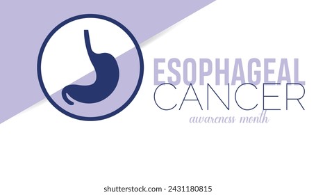 Ösophagus Cancer Awareness Month jedes Jahr im April .Template für Hintergrund, Banner, Karte, Poster mit Textinschrift.