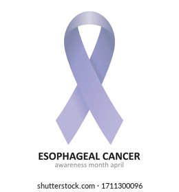 Esophageal Cancer Periwinkle Ribbon Vector