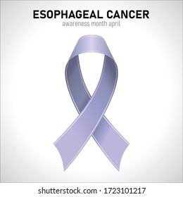 Esophageal Cancer Periwinkle Ribbon Vector