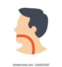 Esophagus Flat Icon