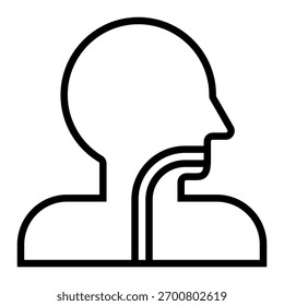 Elemento De Ícone De Esôfago Para Design