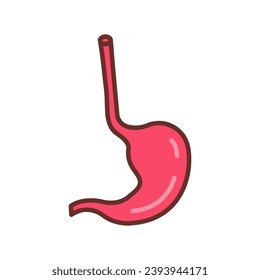 Esophagus icon in vector. Logotype