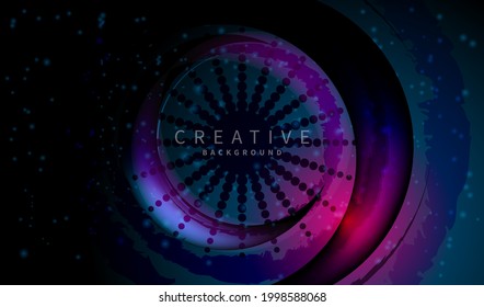 Esoteric background. Cosmic pattern with  round frame. Magical abstract banner. Mystical flyer. Steampunk backdrop. Mysticism and esotericism symbol.