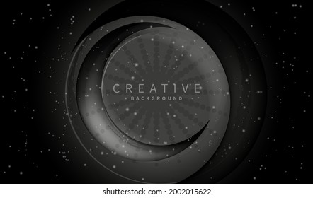 Esoteric background. Cosmic pattern with round frame. Magical abstract banner. Mystical flyer. Steampunk backdrop. Mysticism and esotericism symbol.