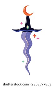 esoteric dagger magic icon isolated