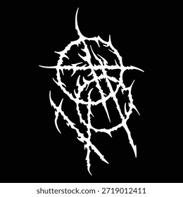Esoteric dark art symbol for alternative fashion brand.