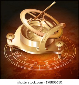 Esoteric design elements. Vector illustration