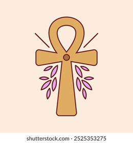 Elemento esotérico ícone ilustração estilo de design plano