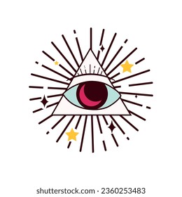 esoteric eye of horus vector isolated