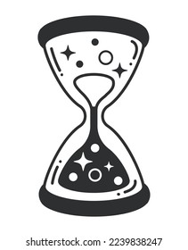 esoteric hourglass timer colorless icon