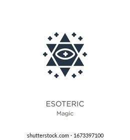 Esoteric icon vector. Trendy flat esoteric icon from magic collection isolated on white background. Vector illustration can be used for web and mobile graphic design, logo, eps10