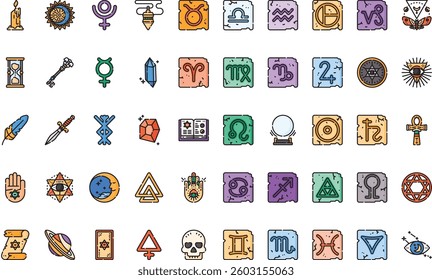 Esoteric icons High-Quality Vector Icons Collection with Editable Stroke. Ideal for Professional and Creative Projects.