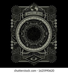 Esoteric illustration, , tee shirt graphics, vectors, typography, hand drawn artwork