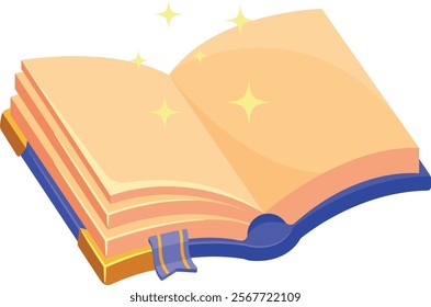 Esoteric magic spell book vector illustration